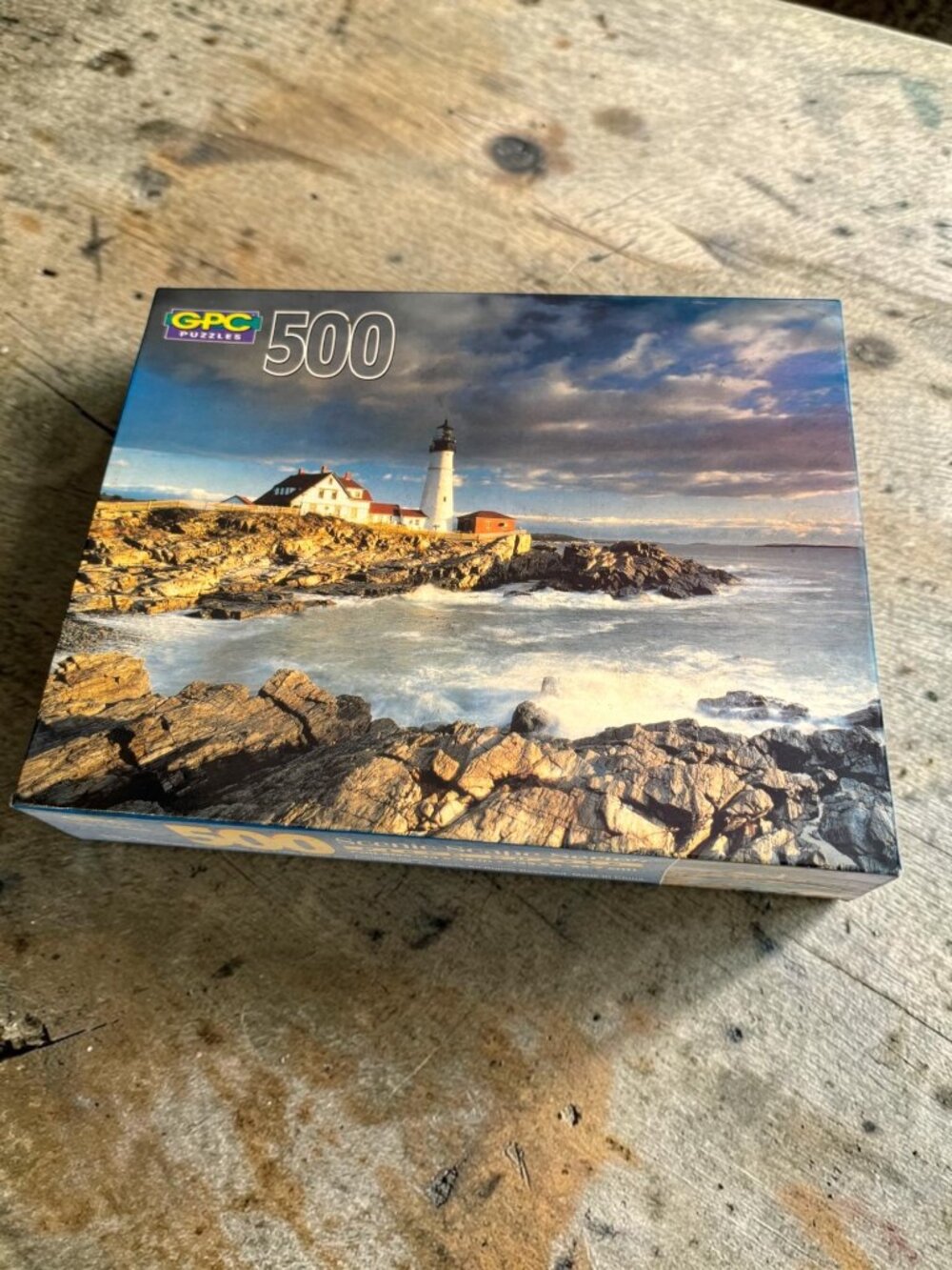 GPC Scenic Scape Series 500-Piece Puzzle Portland Maine Lighthouse 14x18" sealed